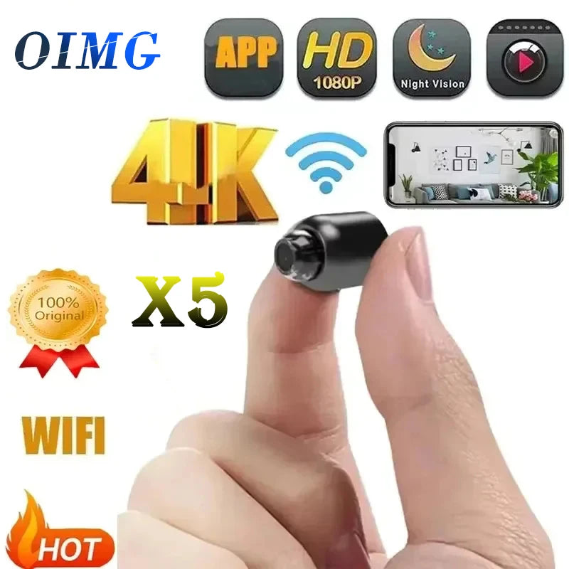 1080P HD Mini Camera WiFi Wireless HD Night Vision Camera Home Remote Camera Kids Pet Safety Monitoring Gift
